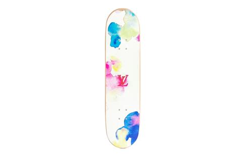 Louis Vuitton Watercolor Pattern Skateboard Release